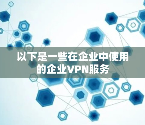 以下是一些在企业中使用的企业VPN服务