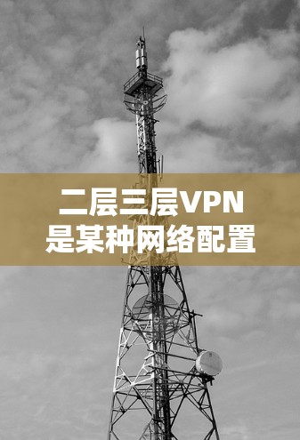 二层三层VPN是某种网络配置的组合，通常用于提供加密的网络连接，以保护用户的数据和隐私。具体来说，二层三层VPN可能指的是以下结构