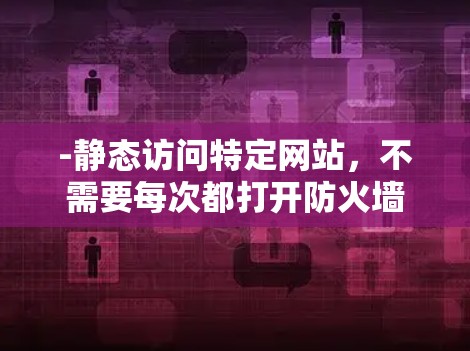 -静态访问特定网站，不需要每次都打开防火墙
