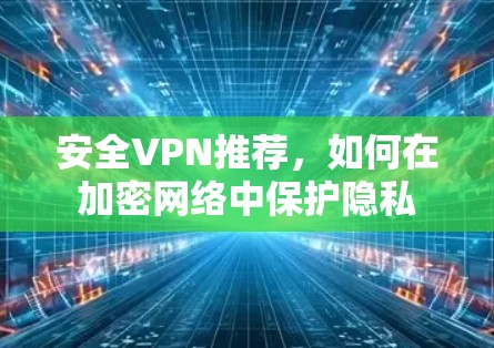 安全VPN推荐，如何在加密网络中保护隐私