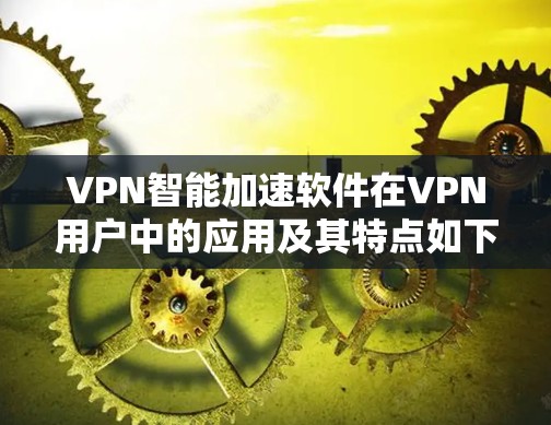 VPN智能加速软件在VPN用户中的应用及其特点如下